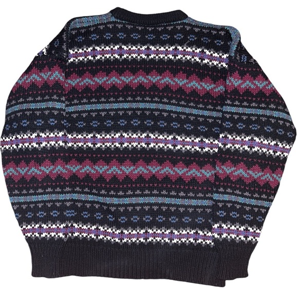 J.Riggings vintage geometric striped Acrylic sweater - Picture 2 of 3